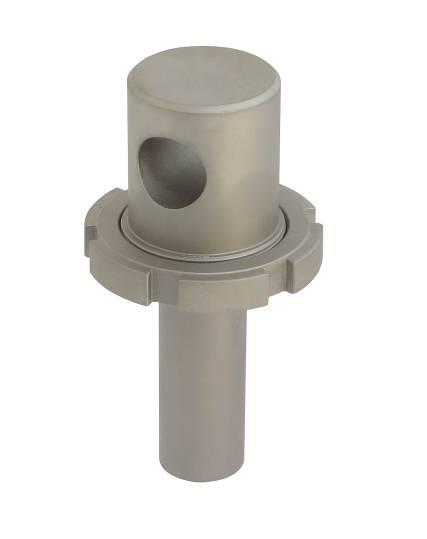 Male thread stem to flange adapter
